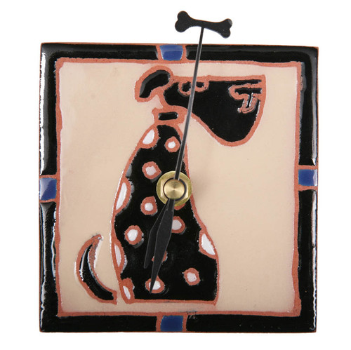 Spotted Dog Desk Clock