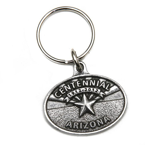 カナタ グッズ セット Pewter Arizona Centennial Keychain - Arizona Gifts