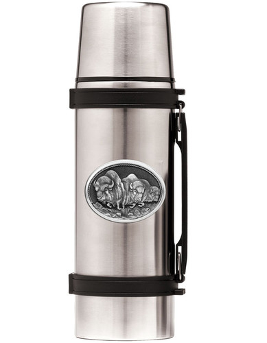 Stainless Steel Thermos with Wildlife Pewter - Arizona Gifts