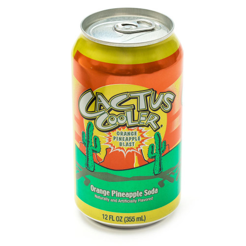 Cactus Cooler Orange Pineapple Soda Pop, 12 Fl Oz, 12 Pack Cans 