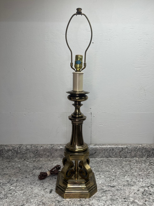 Scrolling Brass Stiffel Underwriters Laboratories Lamp