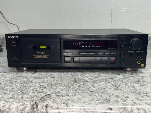 Vtg Sony Stereo Cassette Deck TC-K679ES 3-Head Works