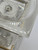 Vtg Lalique Crystal Paquerettes Pair of Daisy Candle Holders