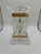 Vtg Lalique Crystal Paquerettes Pair of Daisy Candle Holders