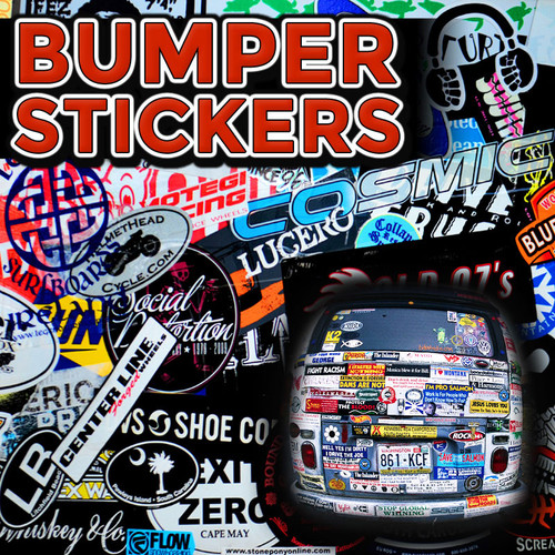 bumper stickers, vinyl stickers, stickers, decals