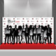 Step and Repeat 10'x8' + Stand + Red Carpet - Sign11.com