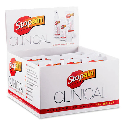 Stopain® Clinical Soothing Gel – Box of 100 Single-Use Sample Packets