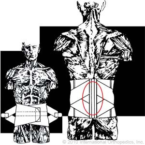 Lumbosacral Support (185 w/pad)          Item# 187