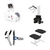 TX Traction Unit, Black Flexion Stool, Belt System, and Saunders Cervical Traction