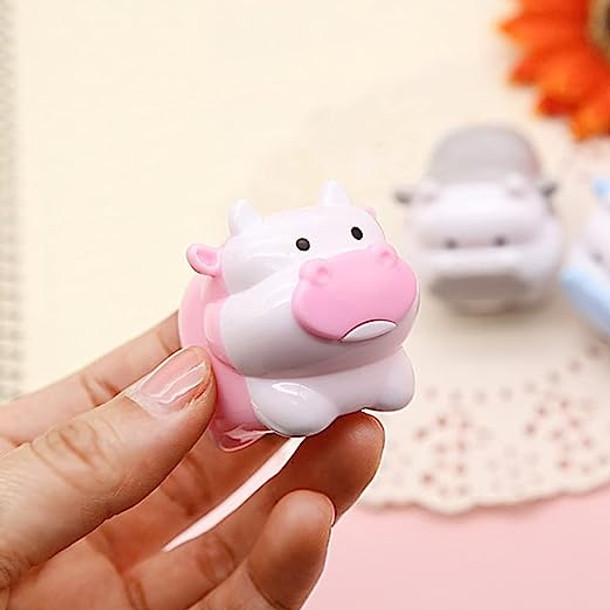 1Pc Cute Cattle Design Sharpener Cow Ox Kawaii Pencils Sharpeners Girls Gifts