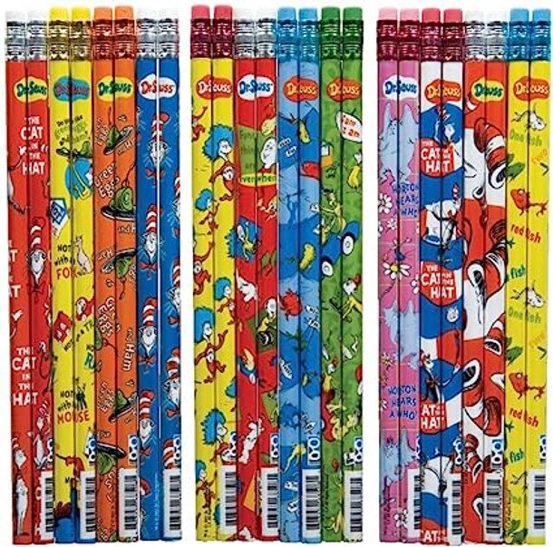 Raymond Geddes Dr Seuss Number 2 Pencils For Kids 72 Count