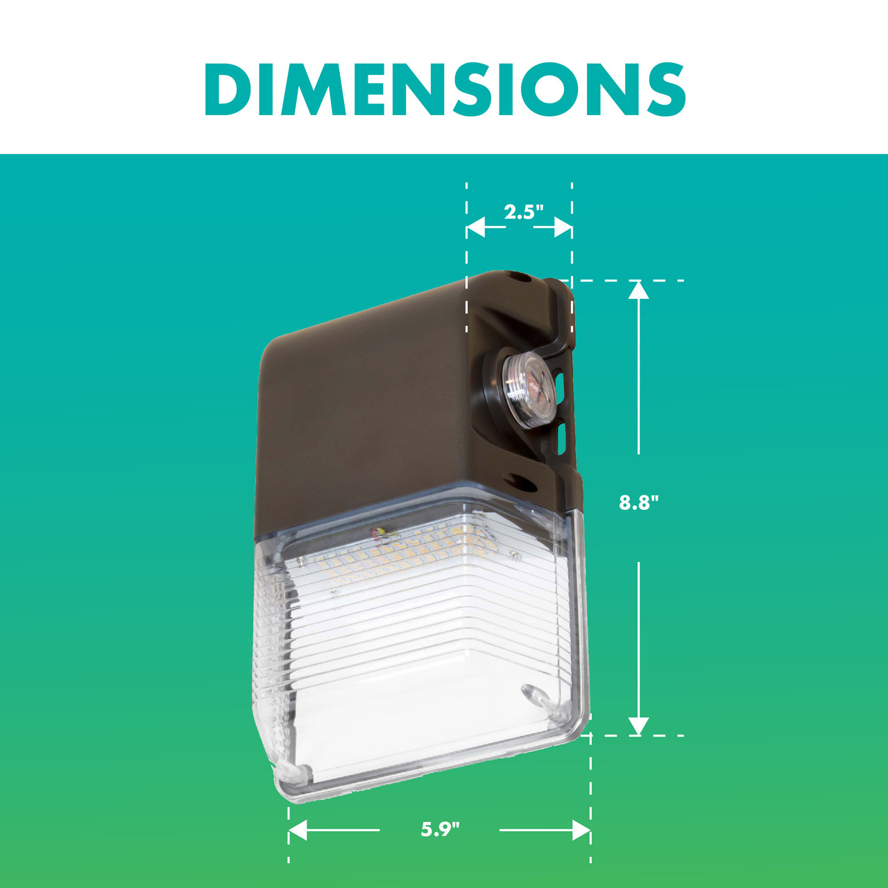 Commercial LED Outdoor Lighting | Adjustable Mini Wall Pack | AM