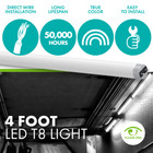  LED Ballast Bypass - 17W 4000K T8: UL Type B, Double-End 