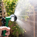  Deluxe Seven-Spray Garden Hose Nozzle (Green) 