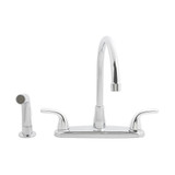  Earth® Luxe Two-Handle High-Arc Kitchen Faucet with Sprayer 