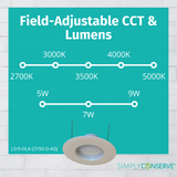  4" Adjustable LED Downlight Retrofit 