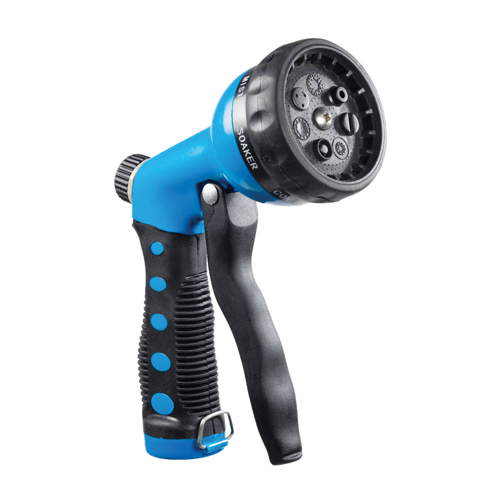 Seven-Spray Garden Hose Nozzle (Blue)