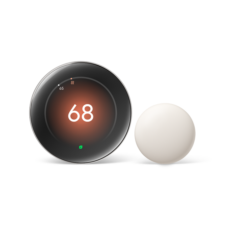  Nest Learning Thermostat (4th Gen) with Nest Temperature Sensor (2nd Gen) 