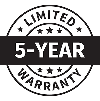 5 years warranty