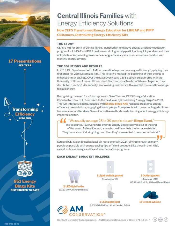 How CEFS Transformed Energy Education for LIHEAP and PIPP Customers, Distributing Energy Efficiency Kits