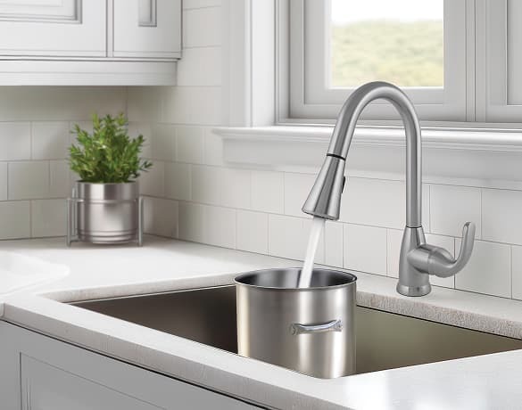 Earth® Luxe Single Handle Pull-Down Kitchen Faucet