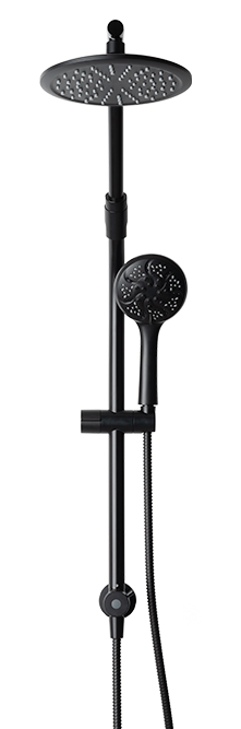 Rain shower and handheld showerhead with 6 unique spray patterns 