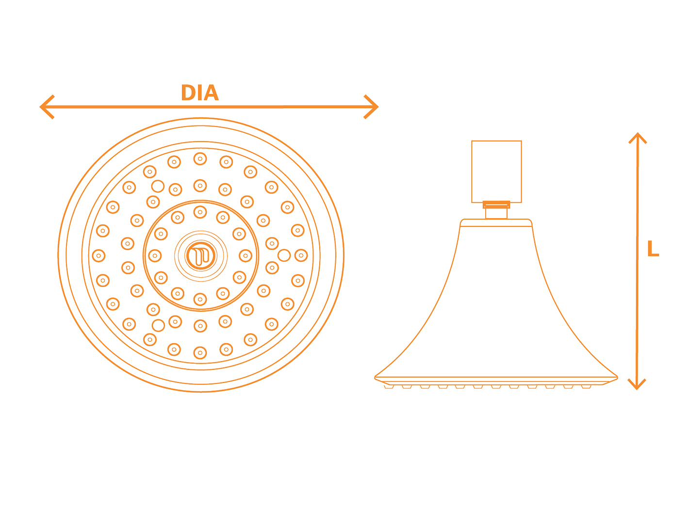 Sava Spa™ Showerhead Specifications