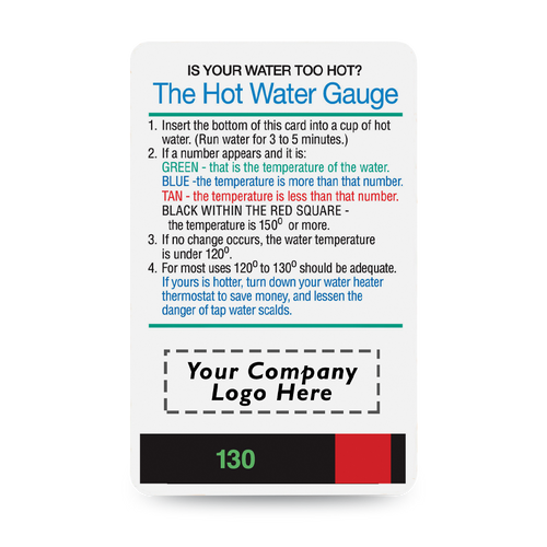 Hot Water Temperature Gauge AM Conservation