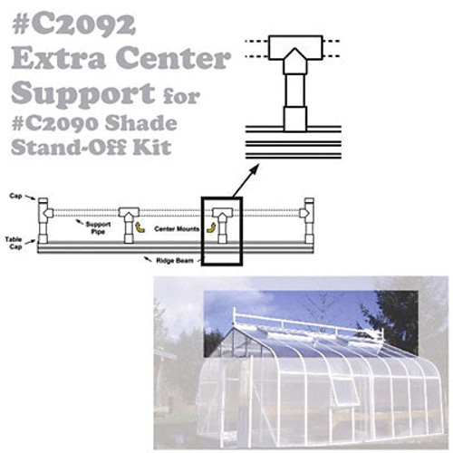 Extra Center Support for Shade Stand-Off Kit