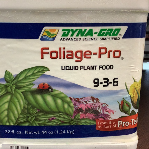 Dyna-Gro Foliage-Pro 9-3-6, 1 qt concentrate