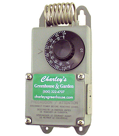 Capillary Greenhouse Thermostat from Thermometers and Thermostats -  Allotment Shop