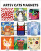 Artsy Cat Magnets