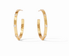 Julie Vos Crescent CZ Hoop Earrings
