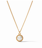 Fleur-de-Lis Solitaire Necklace-Pearl-OS 