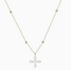 Enamel Cross Drop Necklace 