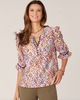 Elevated Embroidered Placket Top 