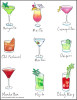 Cocktails Flour Sack Bar Towel