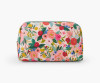 Colorful floral cosmetic pouch