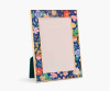 Enamel & Metal Floral Picture Frame