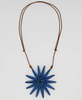 Blue Amaya Flower Statement Necklace