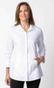 Habitat's White Travel Hidden Placket Top
