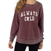 Always Cold MN Crewneck Sweatshirt - Merlot