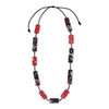 Red Vega Rectangular Necklace Sylca