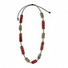 Orange Vega Rectangular Necklace Sylca