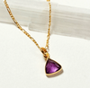 Ameythst Bermuda Triangle Necklace