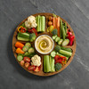 Round Wooden Veggie Serving Board