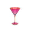 Martini Glass- Luster Red
