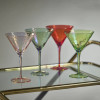 Martini Glass Luster Green