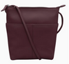 Eggplant Leather Midi Sac