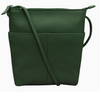 Hunter Green Leather Midi Sac
